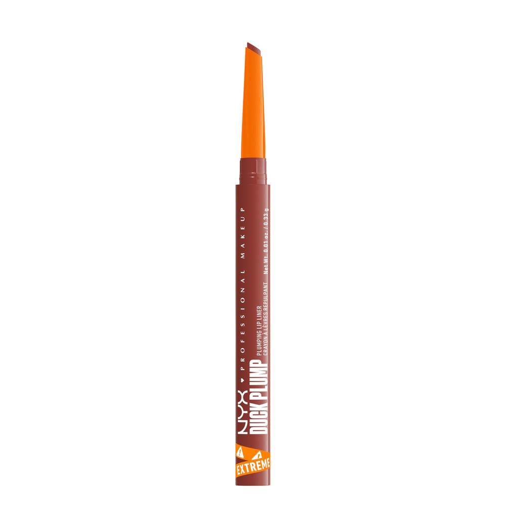 NYX Duck Plump delineador labial punta doble para precisión duradera.