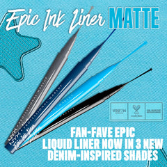 NYX Epic Ink Liner grey swatches show matte, denim-inspired finish
