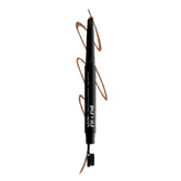 NYX: punta en lágrima para trazar cejas precisas.