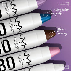 NYX Jumbo Eye Pencil Frappe close-up texture highlighting smooth, blendable color.