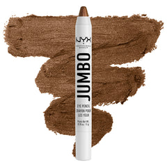 NYX Jumbo Eye Pencil French Fries swatches show vivid blendable color.