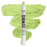 NYX Jumbo Eye Pencil Matcha swirl closeup shows creamy, blendable color.