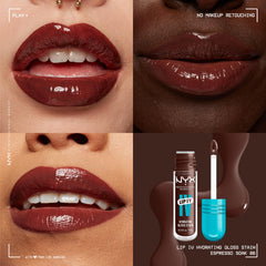 NYX Lip IV, acabado brillante con tinte natural