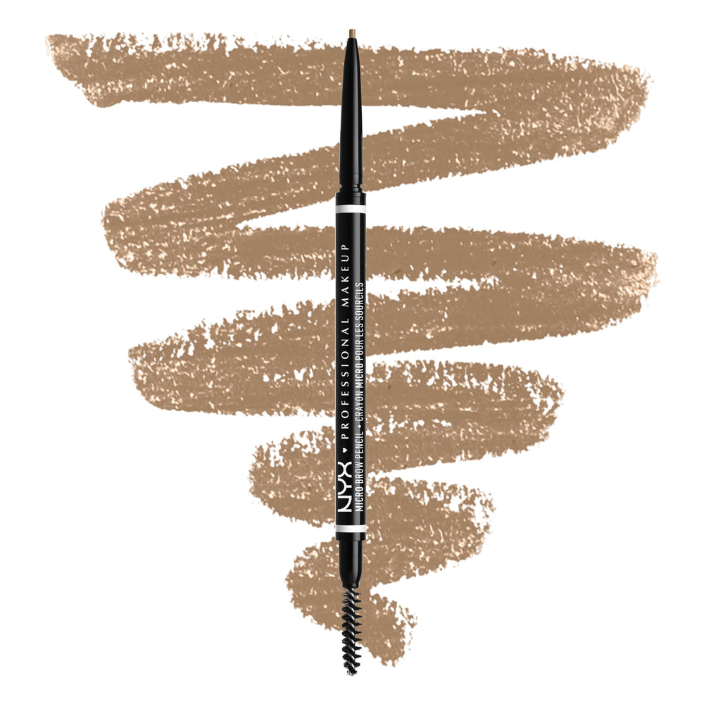 NYX Micro Brow Pencil define cejas con precisión y naturalidad.