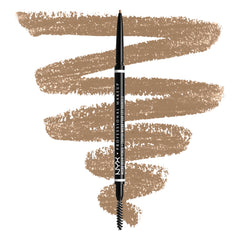 NYX Micro Brow Pencil define cejas con precisión y naturalidad.