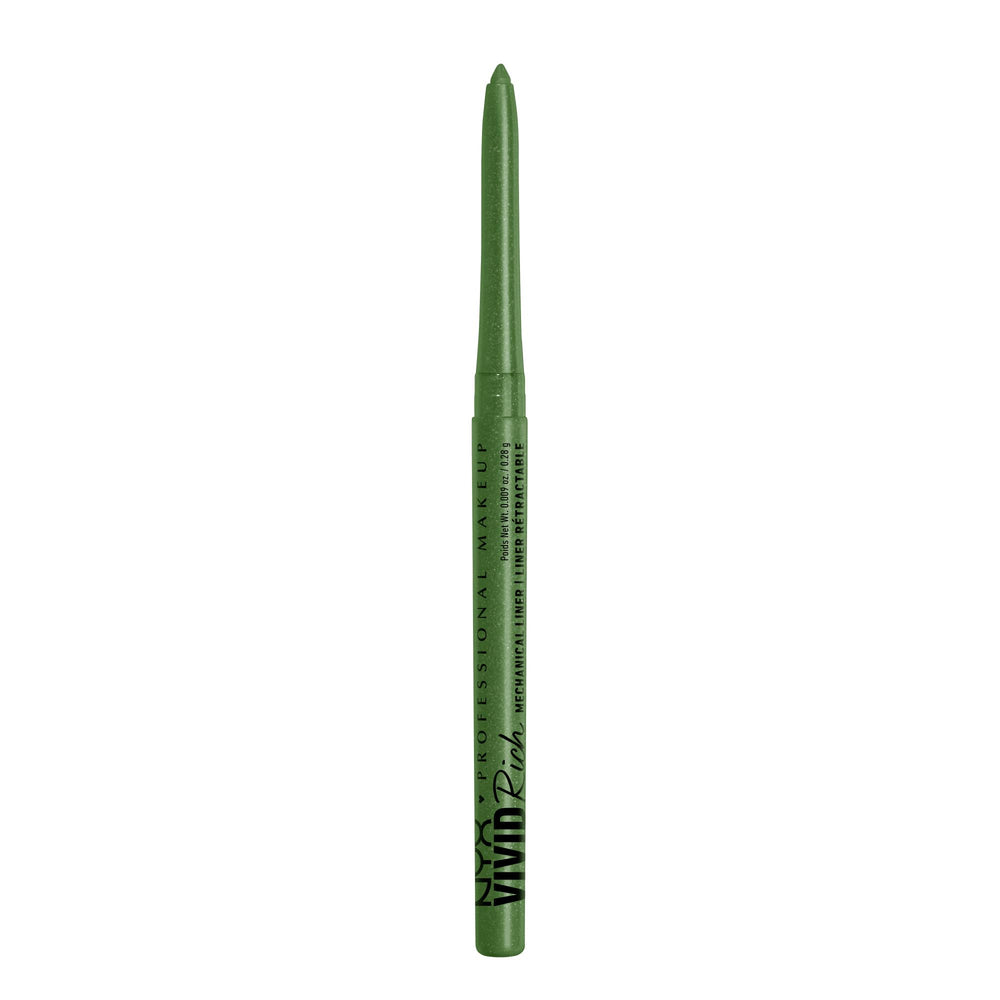 NYX Lápiz Ojo Mecánico tono Jade para delineado preciso y vibrante.