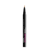 nyx lift & snatch pluma-tinta para cejas en marrón suave con definición precisa