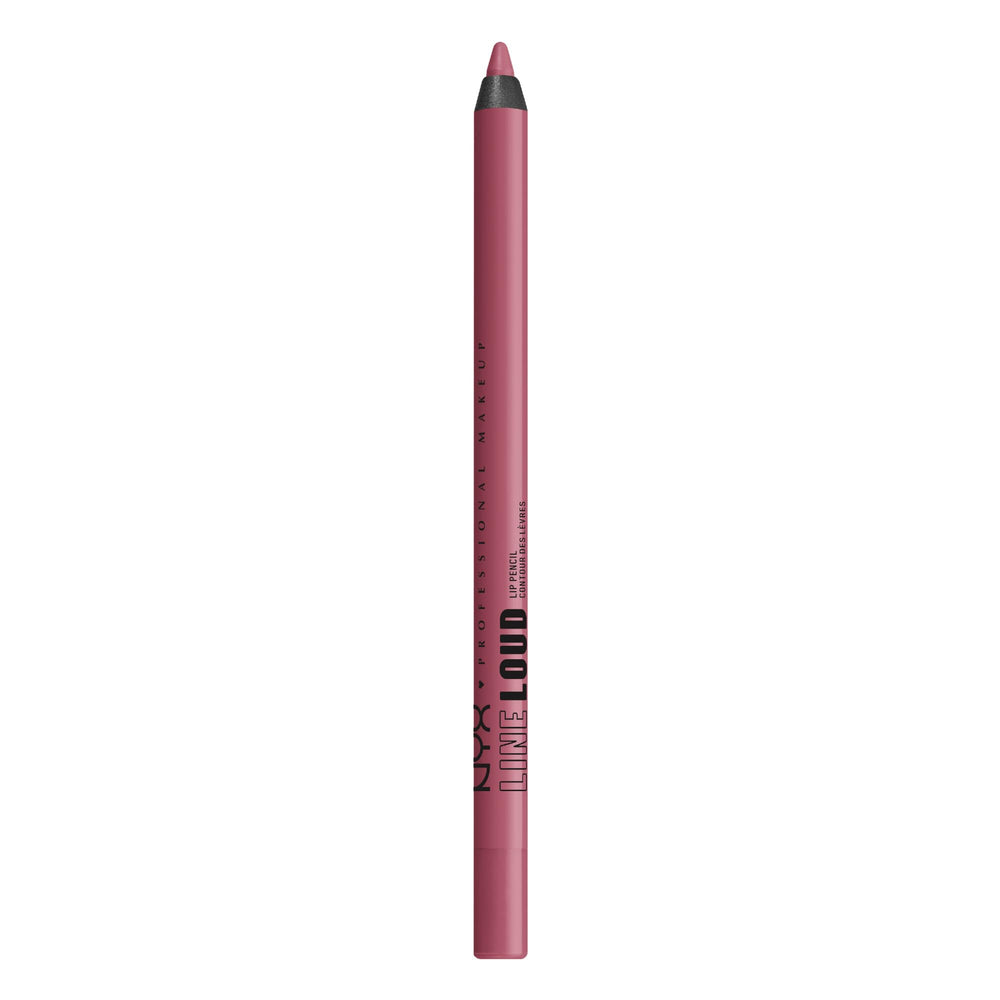 NYX Line Loud Lip Pencil Trophy Life creates bold mauve pout with smooth transfer-resistant color.