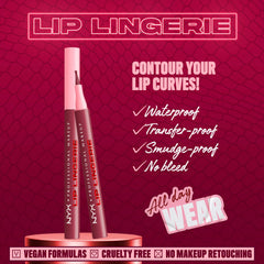 Textura líquida seda de NYX Lip Lingerie Liner Stain.
