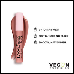 NYX Lip Lingerie XXL - acabado mate para labios más definidos.
