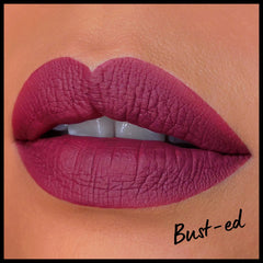 NYX Lip Lingerie XXL Bust-Ed matte finish showcases transfer-free color that lasts.