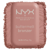 Bronceador Buttermelt de NYX en envase, acabado suave y fácil de aplicar.