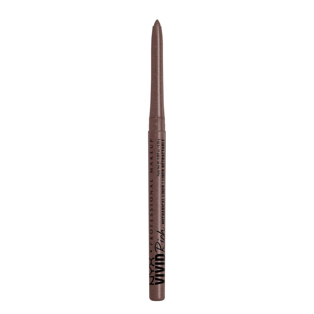 NYX Mechanical Eye Pencil Under the Moonstone slate grey swatch for precise upper lash line