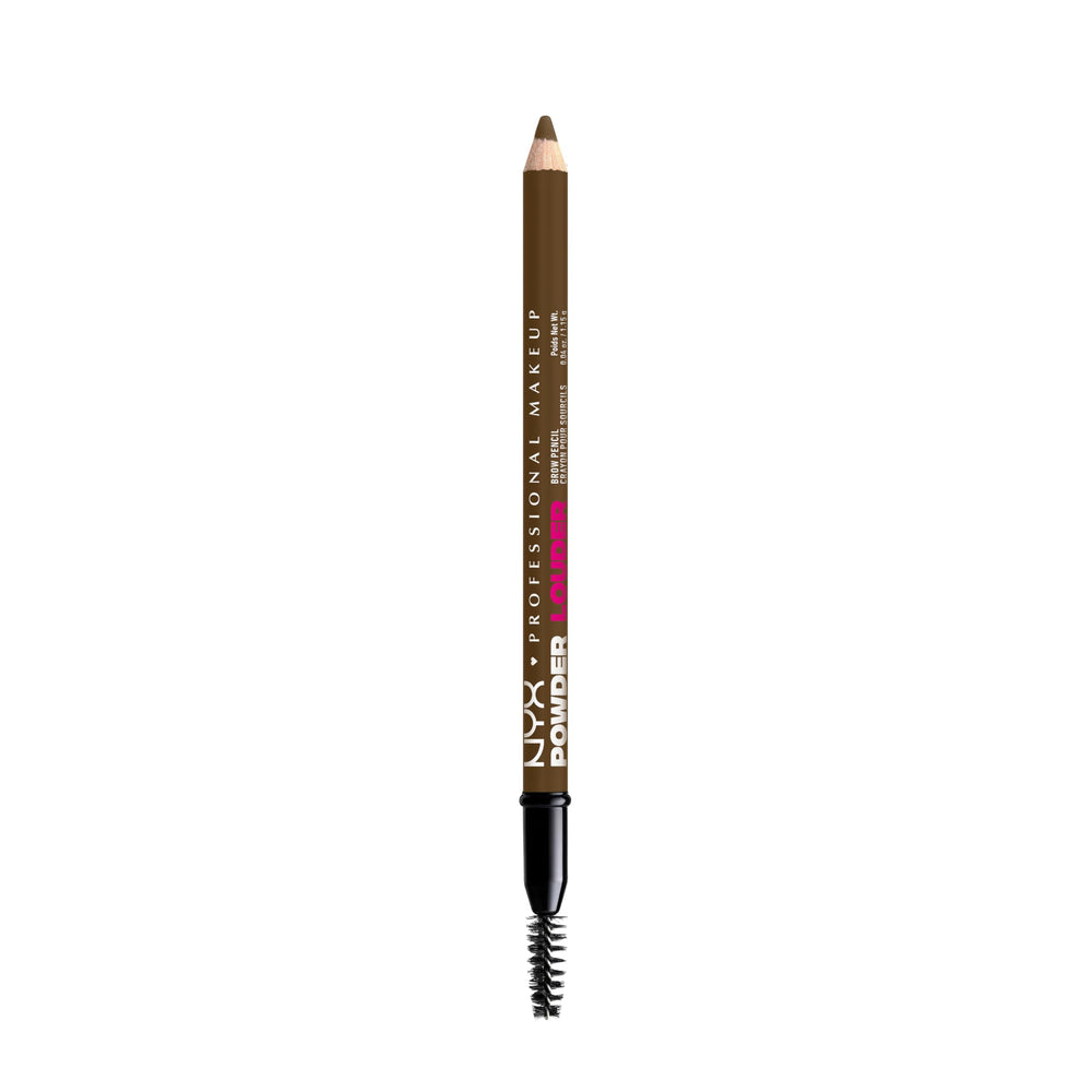 NYX Powder Louder Brow Pencil applying hair-like strokes for defined brows