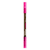 NYX Powder Louder Brow Pencil Espresso close-up showing creamy pigment for natural hair-like strokes.
