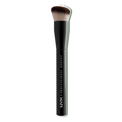 NYX PROFESSIONAL MAKEUP Can't Stop Won't Stop brush angled top close-up for precise contour blending.