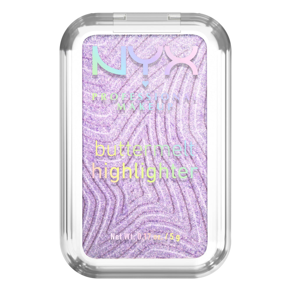 NYX Buttermelt Highlighter empaque frontal para uso diario.