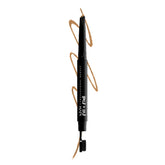 NYX Fill & Fluff Eyebrow Pomade Pencil Blonde with teardrop tip for precise brow definition.
