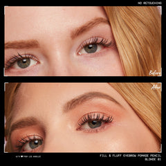 Long-lasting matte color for everyday brows with the Blonde shade.