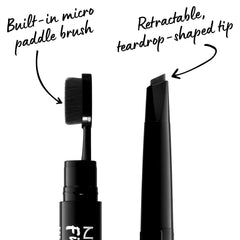 NYX Fill & Fluff Eyebrow Pencil matte finish shade option