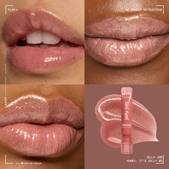 NYX Jelly Job Aplicador de precisión suave facilita la aplicación.