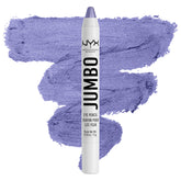 NYX Jumbo Eye Pencil Donut Lilac swatch shows rich color for quick eye looks