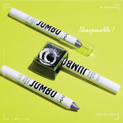 Eyelid application of NYX Jumbo Eye Pencil Iced Mocha with matte or metallic finish