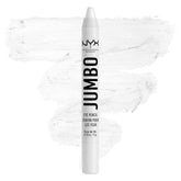 NYX Jumbo Eye Pencil Milk White swatch shows creamy, versatile lid color.
