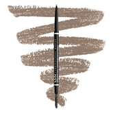 NYX Micro Brow Pencil Rubio Ceniza: detalle de apertura para trazos precisos.