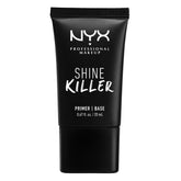 NYX PROFESSIONAL MAKEUP prebase matificante en botella controla el brillo durante el día.