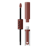 NYX Shine Loud base 2 pasos ofrece color intenso y duradero en los labios.