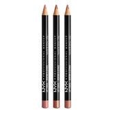 NYX Slim Lip Liner Set, empaque visible, ideal para definir labios con precisión.