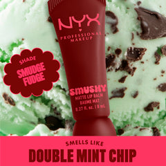 Polvo de arroz mochi en Smushy Matte Lip Balm para suavidad extra.
