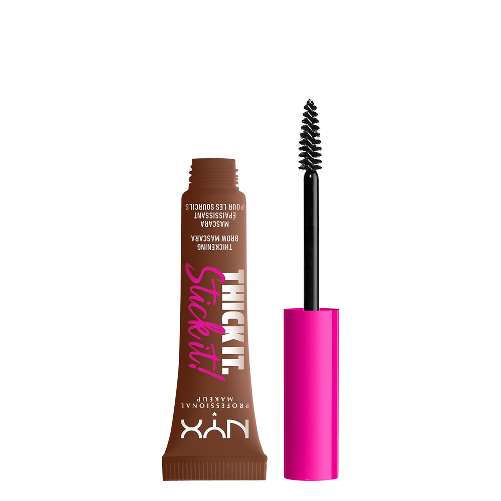 NYX Thick It Stick It brow gel en acción para definición precisa de cejas