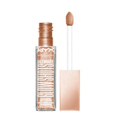 NYX Ultimate Glow Shots bottle close-up with luminous shimmer highlight