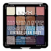 NYX Ultimate Shadow Palette Vintage Jean Baby front view with versatile color options