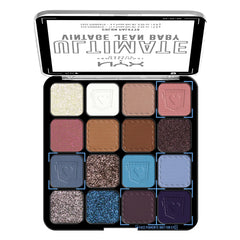 NYX Ultimate Shadow Palette Vintage Jean Baby swatches show rich pigment payoff
