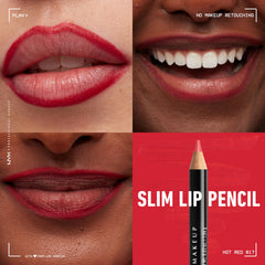 NYX Slim Lip Pencil long-wear formula reduces feathering and bleed.