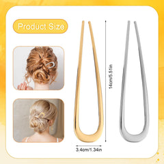 Alfiler U para moño NZOZKOEX, ideal para recogidos rápidos y duraderos.