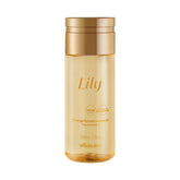 O Boticário Lily Body Oil bottle pouring for quick absorption