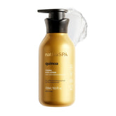O BOTICARIO Nativa Spa Quinoa Hydrating lotion bottle provides lasting moisture for silky skin.
