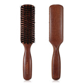 O BRUSHZOO hair brush boar bristles for detangling and shine.