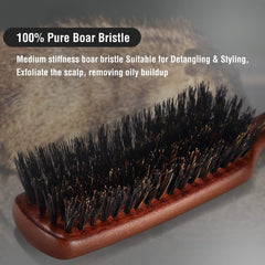 O BRUSHZOO hair brush promotes even oil distribution for healthy shine.