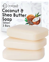 O Naturals conjunto de tres jabones orgánicos para cuidado diario.