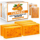 OAKDOLCHE turmeric kojic acid soap bars 5-pack front view for daily gentle cleansing.