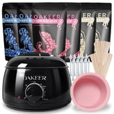 Oakeer wax warmer with compact design for at-home hair removal and steady heat