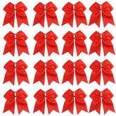 OAOLEER 16-piece 8-inch cheer bows pack for coordinated team outfits.