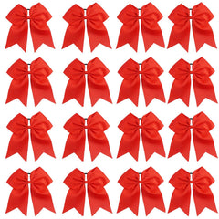 OAOLEER 16-piece 8-inch cheer bows pack for coordinated team outfits.