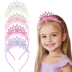 Diadema corona princesa OAOLEER para niña, ideal para fiestas