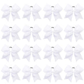 OAOLEER large 8-inch cheer bow with ponytail holder for secure sports hair.